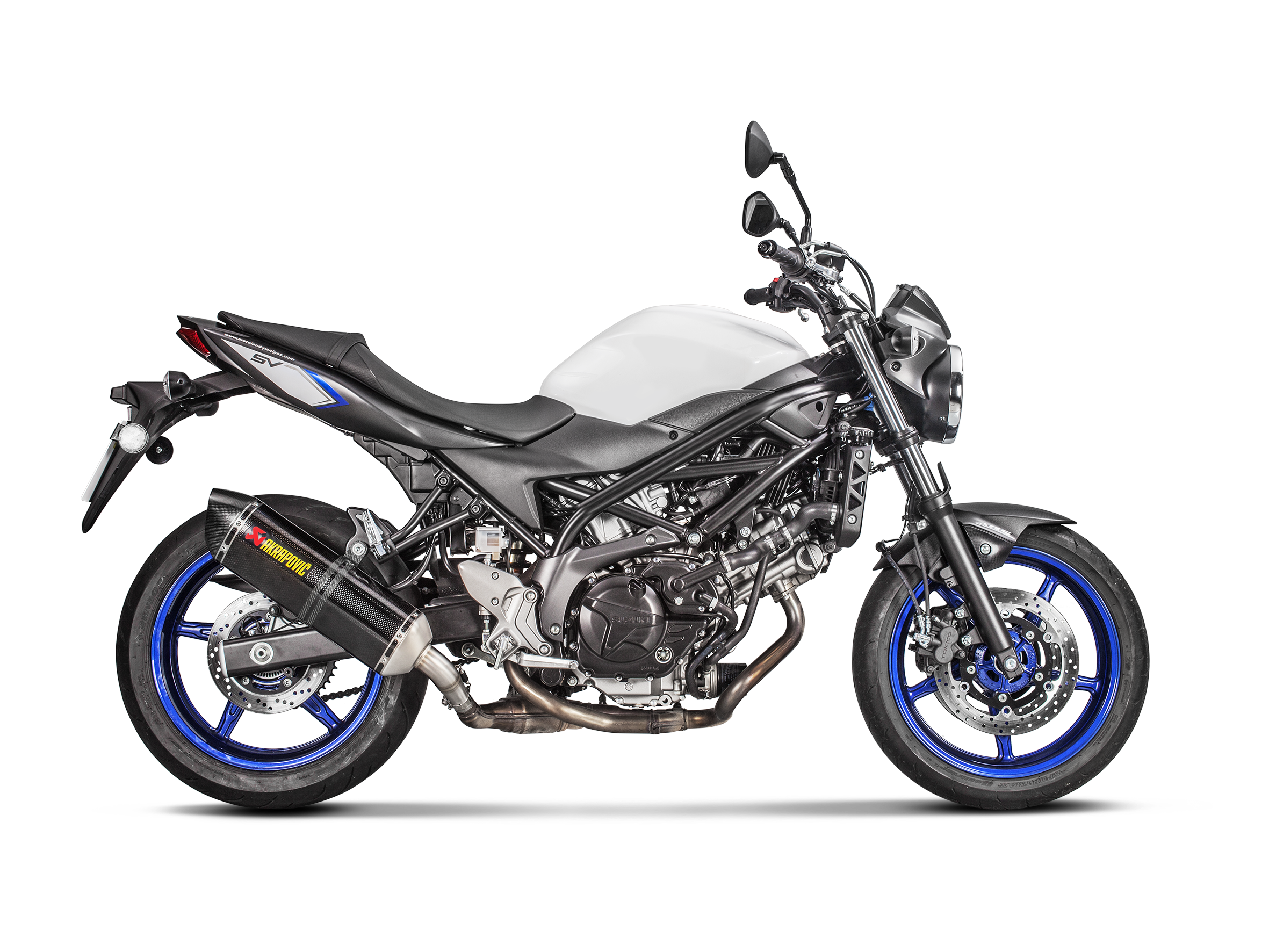 Akrapovic Slip-On Exhaust Suzuki SV650 2017-2026