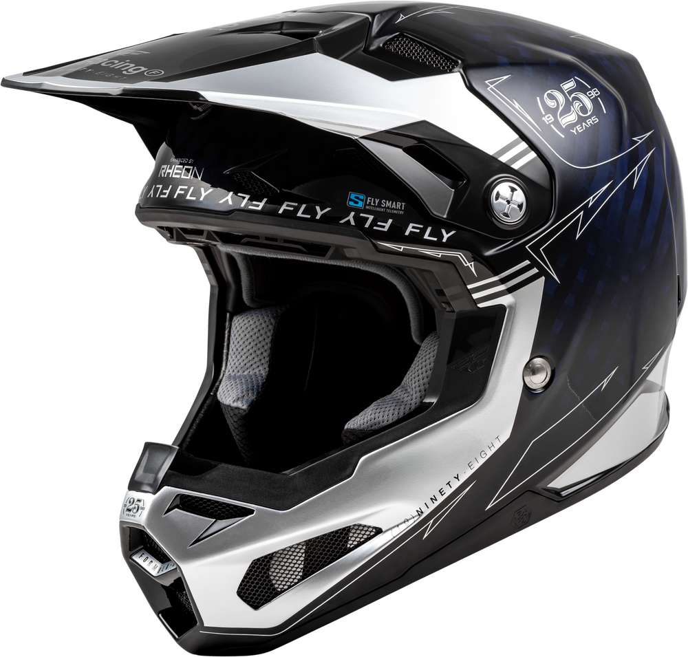 fly racing motorcycle helmets Formula S Carbon Legacy Helmet Red Carbon/Black XS