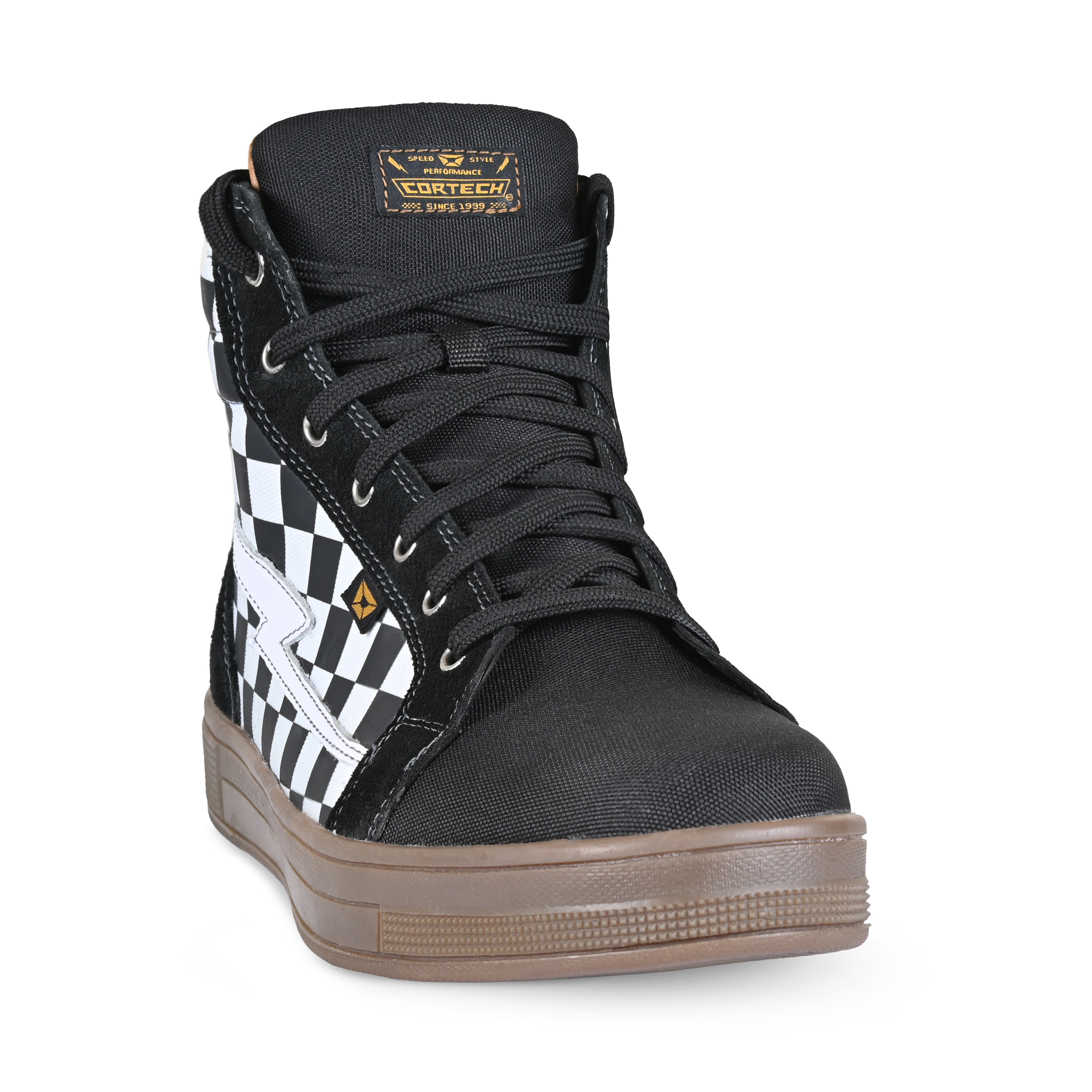 Cortech Slayer Canvas Check Riding Shoes