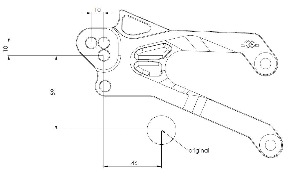 Gilles Tooling FXR Rearsets Yamaha R3 2015-2019