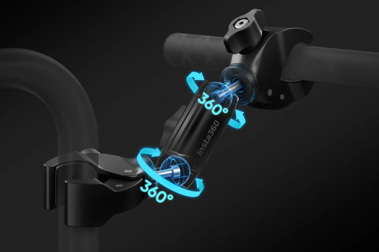 Insta360 Motorcycle Selfie Stick Clamp Support