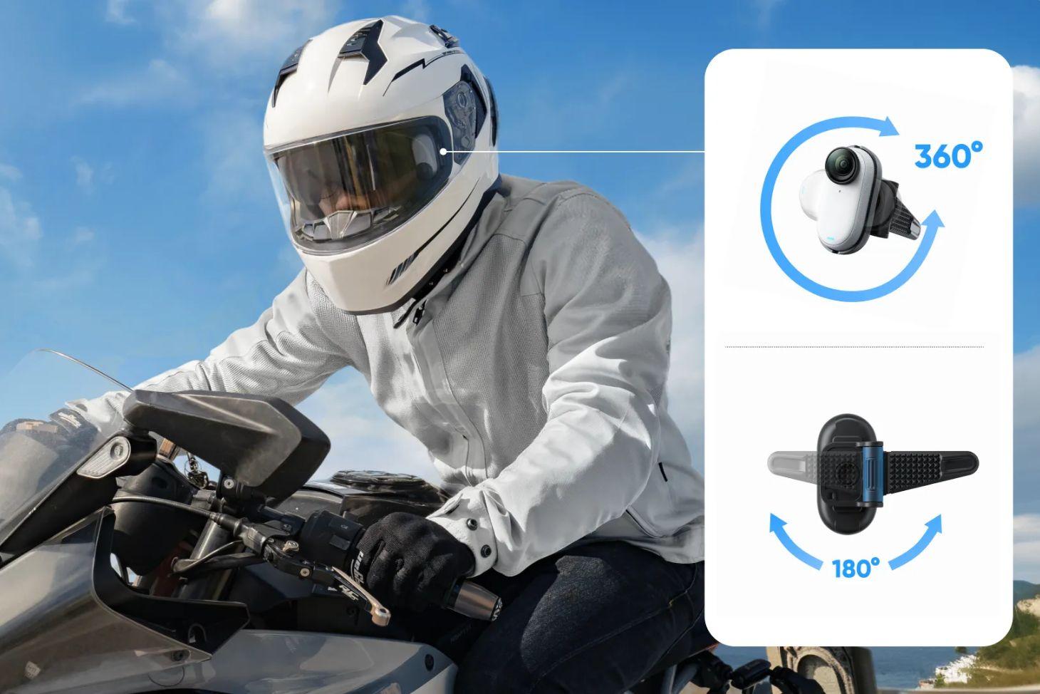 Insta360 Go 3/Go 3S In-Helmet POV Mount