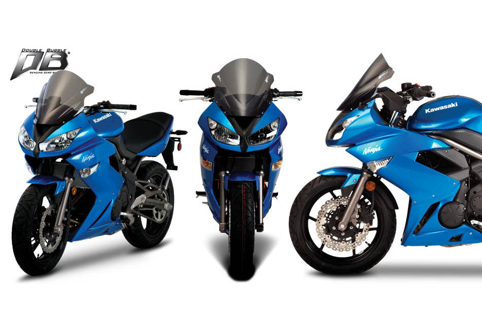 Zero Gravity Double Bubble Windscreen Kawasaki Ninja 650R 2009-2011