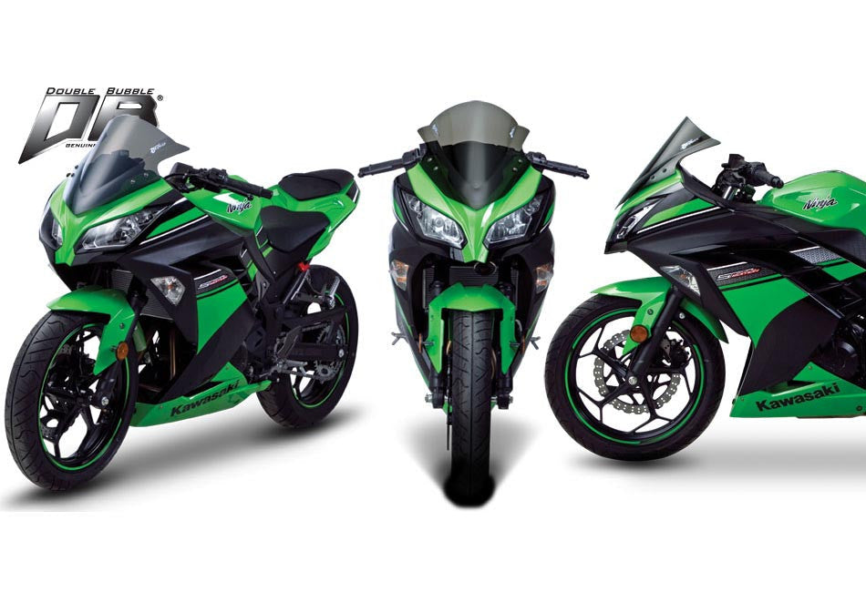 Zero Gravity Double Bubble Windscreen Kawasaki Ninja 300 2013-2017