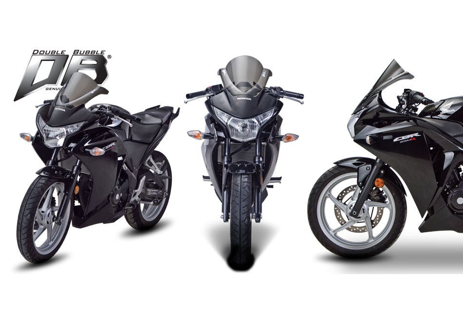Zero Gravity Double Bubble Windscreen Honda CBR250R 2011-2013