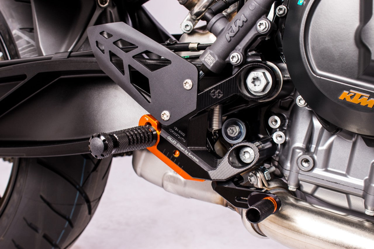 Gilles Tooling VCR38GT2 Rearsets KTM 790 Duke / 890 Duke R