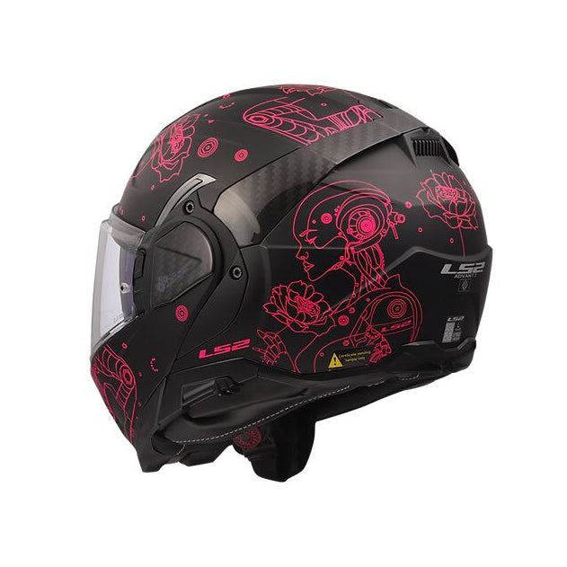 LS2 Advant II Sophia Helmet Matte Black/Pink / Small