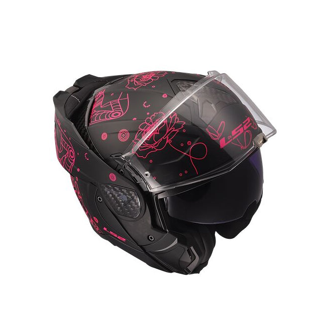 LS2 Advant II Sophia Helmet Matte Black/Pink / Small