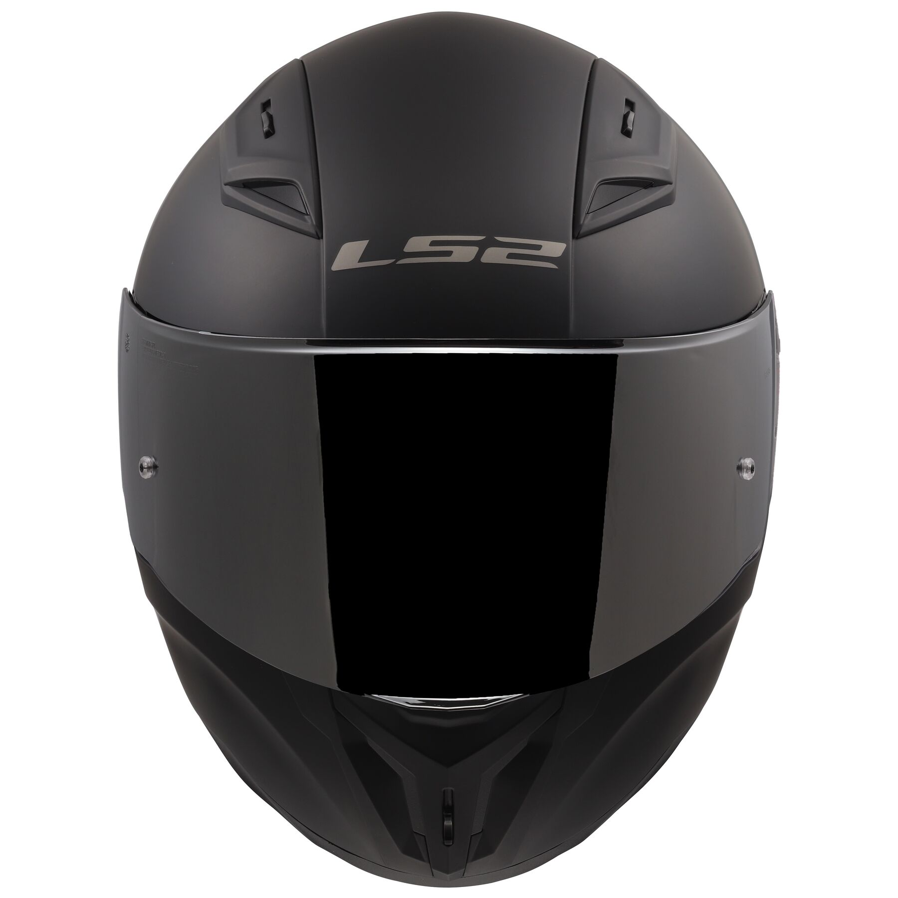 LS2 Centric Solid Full Face Motorcycle Helmet W/Silver Iridium Shield