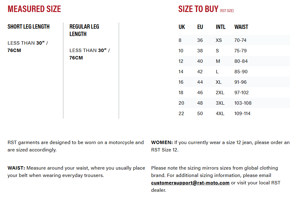 RST Straight Leg 2 Jeans for Women