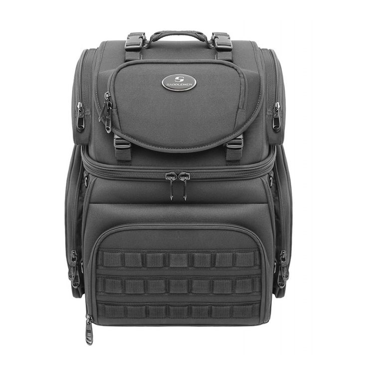 Saddlemen BR3400 Tactical Sissy Bar Bag ~ 3515-0202; Black, Size One Size (BLKOS)