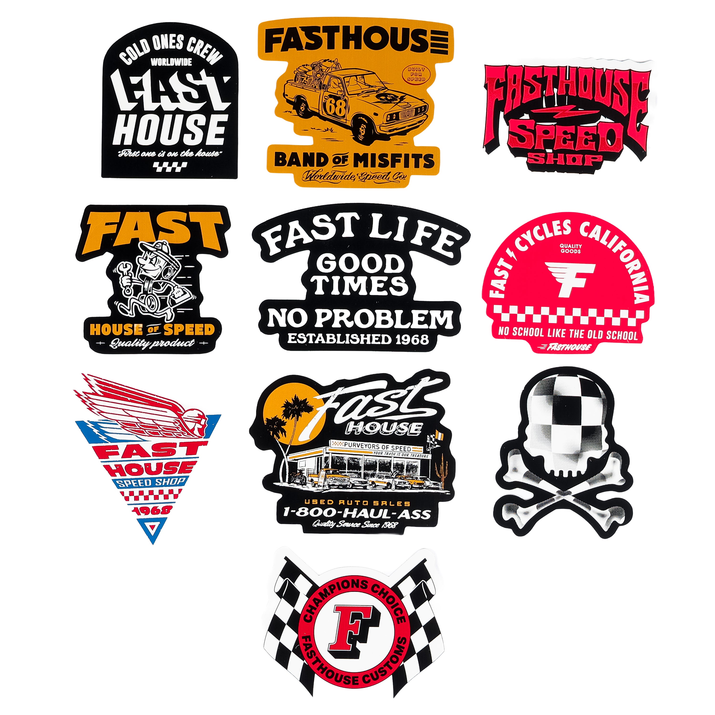 Fasthouse Spring '26 Lifestyle Decal 10-Pack