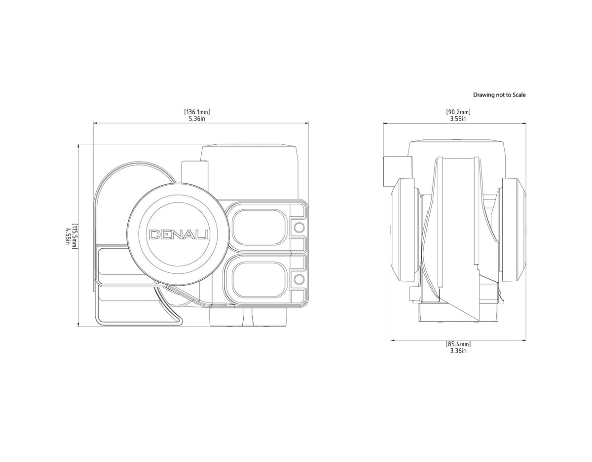 Denali SoundBomb Original Dual-Tone Air Horn