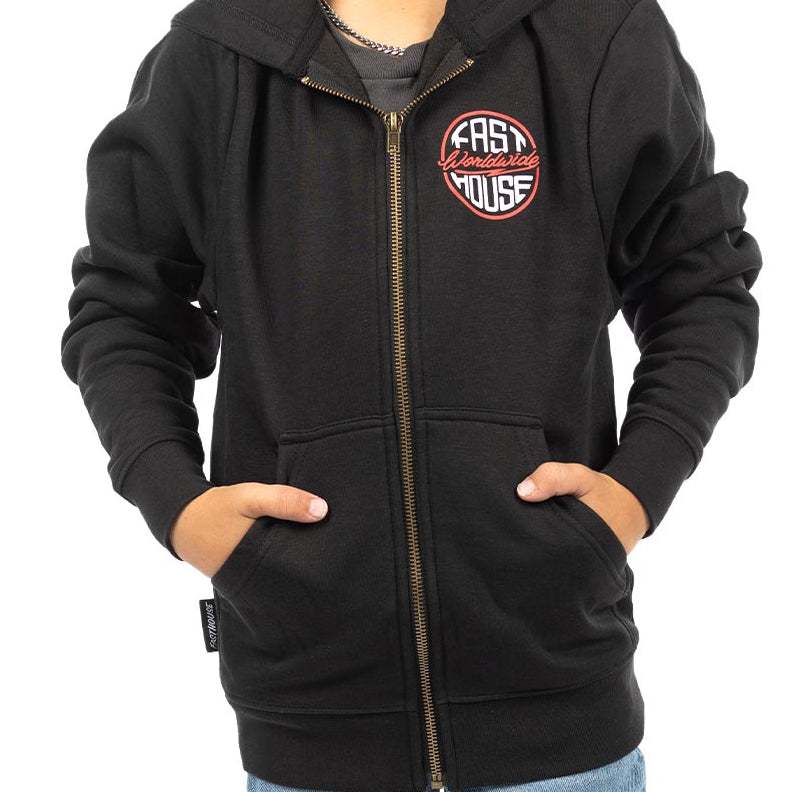 Fasthouse Youth Petrol Hooded Zip-Up