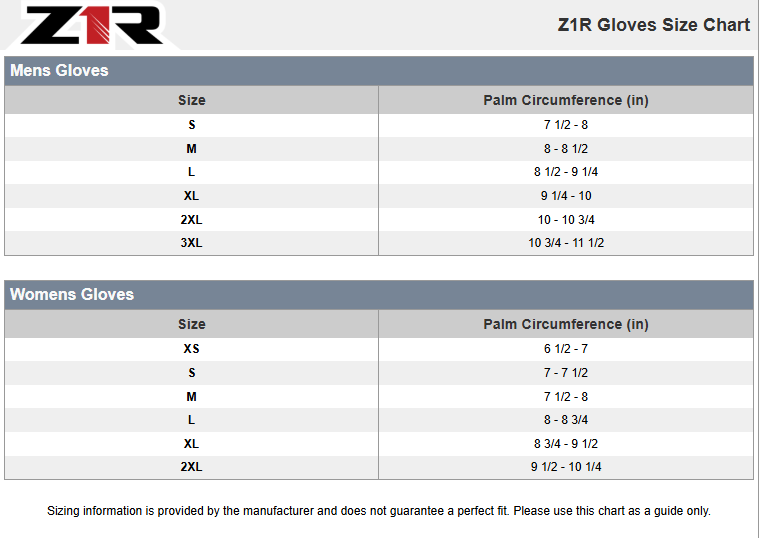 Z1R Slider Gloves