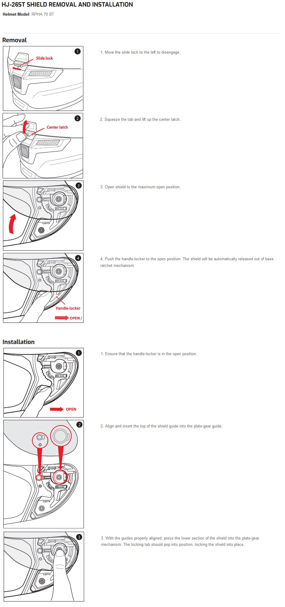 hjc visor mechanism